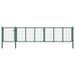 Portail de jardin Acier 500 x 100 cm Vert - Photo n°1