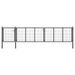 Portail de jardin Acier 500 x 75 cm Anthracite - Photo n°1