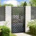 Portail de jardin noir 105x180 cm acier conception croisée - Photo n°1