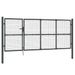 Portal de jardin maille anthracite 350x175 cm acier galvanisé - Photo n°1