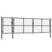 Portal de jardin maille anthracite 500x175 cm acier galvanisé - Photo n°1