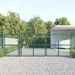 Portal de jardin maille vert 400x175 cm acier galvanisé - Photo n°1