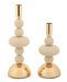 Porte-bougies galaxy cream, ensemble de 2 pièces, ø10x22-10x30 cm - Photo n°1