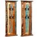 Porte-manteau 2 pcs Bois de récupération massif 38 x 100 cm - Photo n°5