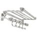 Porte-manteau Aluminium solide 77x30x18 cm Argenté - Photo n°1