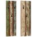 Porte-manteau mural 2pcs 36x3x110cm Bois massif de récupération - Photo n°1