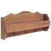 Porte-manteau mural Marron 50x10x23 cm Bois - Photo n°1