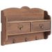 Porte-manteau mural Marron 50x10x34 cm Bois - Photo n°1