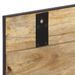 Porte-manteaux 2 pcs 80x8x25 cm bois de manguier massif brut - Photo n°7