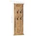 Porte-manteaux 2 pcs Bois massif de manguier 38x100 cm - Photo n°9