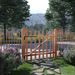 Portillon de clôture Bois de noisetier imprégné 100 x 90 cm - Photo n°1