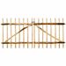 Portillon double pour clôture Bois de noisetier 300 x 150 cm - Photo n°1
