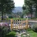 Portillon simple de clôture Bois de noisetier 100 x 60 cm - Photo n°1