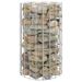Poteau à gabion circulaire Acier galvanisé Ø30x50 cm - Photo n°1