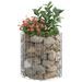 Poteau à gabion circulaire Acier galvanisé Ø50x50 cm - Photo n°5