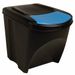 Poubelles empilables 3 pcs Anthracite 75 L - Photo n°1