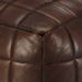 Pouf 40 x 40 x 40 cm Marron foncé Cuir véritable de chèvre - Photo n°2