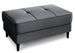 Pouf avec rangement en velours BOZA 97 cm - Photo n°1