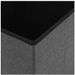Pouf carré pliable tissu gris foncé Arania - Photo n°5