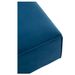 Pouf carré tissu bleu et bois massif Nissy L 80 cm - Photo n°6