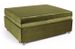 Pouf convertible en lit 1 place velours vert kaki Politan - Photo n°1