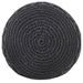 Pouf fait à la main en macramé Anthracite 45x30 cm Coton - Photo n°3