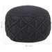 Pouf fait à la main en macramé Anthracite 45x30 cm Coton - Photo n°5