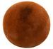 Pouf gonflable acrylique tissu marron Cori L 56 cm - Photo n°1