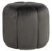 Pouf rond en velours Barko - Photo n°4