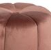 Pouf rond en velours Barko - Photo n°3