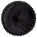 Pouf Rond Velours 40 x 20 cm Anthracite - Photo n°3