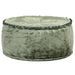 Pouf Rond Velours 40 x 20 cm Vert - Photo n°1