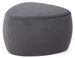 Pouf triangle en polyester gris foncé Stany - Lot de 2 - Photo n°1
