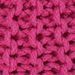 Pouf tricoté à la main Coton 50 x 35 cm Rose - Photo n°2