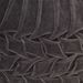 Pouf Velours de coton Design de sarrau 40 x 30 cm Anthracite - Photo n°2