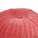 Pouf Velours de coton Design de sarrau 40 x 30 cm Rose - Photo n°3