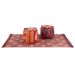 Poufs et tapis 3 pcs Tissu Patchwork - Photo n°1