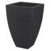 ProGarden Pot à fleurs nervuré quadrilatéral 43 cm Anthracite - Photo n°2