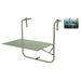 ProGarden Table de balcon Vert clair mat - Photo n°1