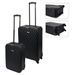 ProWorld Set de valises 2 pcs conception de courtepointe noir - Photo n°1