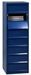 Rangement de bureau 8 cases métal bleu nuit nacré Boarding - Photo n°2