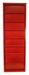 Rangement de bureau 8 tiroirs à clapets métal rouge Kazy H 135 cm - Photo n°3