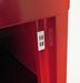 Rangement de bureau 8 tiroirs à clapets métal rouge Kazy H 135 cm - Photo n°5