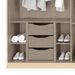 Rangement intérieur armoire 3 tiroirs pour bloc d'armoire de 90 cm - Photo n°4