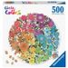 Ravensburger - Puzzle rond 500 pieces - Fleurs (Circle of Colors) - Photo n°1