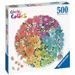 Ravensburger - Puzzle rond 500 pieces - Fleurs (Circle of Colors) - Photo n°2