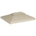 Recouvrement de remplacement d'auvent 310 g/m² 3 x 4 m Beige - Photo n°4