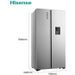 Réfrigérateur américain HISENSE - HSN519WIF - 2 portes - 519 L - l65 X L91 X 179 CM - Silver - Photo n°4