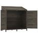 Remise de jardin Anthracite 102x52x112 cm Bois de sapin solide - Photo n°4