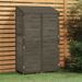 Remise de jardin Anthracite 102x52x174,5cm Bois de sapin solide - Photo n°1